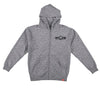 SPITFIRE LTB ARCH II YOUTH ZIP HOOD GREY HEATHER w/ BLACK PRINTS