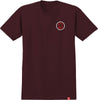 SPITFIRE CLASSIC SWIRL OVERLAY TEE WHITE w/ RED & BLACK PRINTS