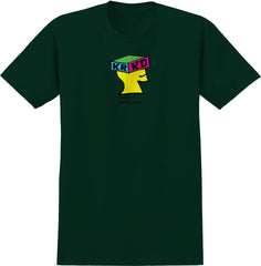 KROOKED DEMENTIONAL TEE FOREST w/ MULTI COLOR PRINT