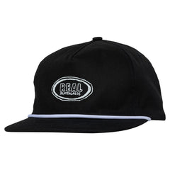 REAL SKETCHY OVAL SNAPBACK BLACK / WHITE