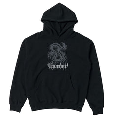THUNDER CATALYST RE-GEN BOX FIT HOOD BLACK w/ GREY TONAL PRINT