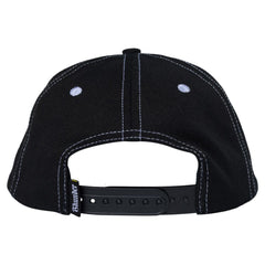 THUNDER  VERTEBRAE SCRIPT SNAPBACK BLACK / BLACK / WHITE