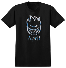 SPITFIRE X APRIL CHROME BIGHEAD TEE BLACK / CHROME