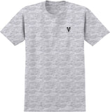 VENTURE HERITAGE EMB TEE ASH GREY w/ BLACK EMBROIDERY