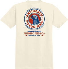 ANTIHERO PIGEON MASH II POCKET TEE NATURAL w/ MULTI COLOR PRINTS