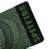 SPITFIRE BIGHEAD CUT OUT CRESCENT JACQUARD WEB BELT OLIVE / BLACK