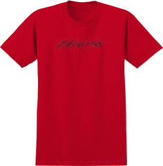 THERE COBWEB TEE RED w/ BLACK PRINT