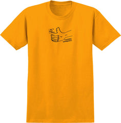 KROOKED SHOP STEAL TEE GOLD w/ BLACK PRINT