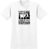 ANTIHERO FLOCK OF EAGLES TEE WHITE w/ BLACK & WHITE PRINT