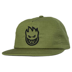 SPITFIRE BIGHEAD SNAPBACK OLIVE RIPSTOP w/ BLACK EMBROIDERY