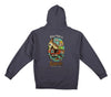 ANTIHERO FREELOADER HOOD CHARCOAL (SOLID) w/ MULTI COLOR PRINTS