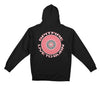 SPITFIRE CLASSIC '87 SWIRL LTB ZIP HOOD BLACK w/ WHITE & RED PRINTS