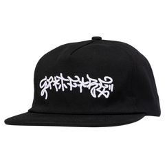 SPITFIRE SAVIE II TAG SNAPBACK BLACK w/ WHITE EMBROIDERY