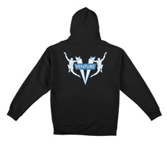 VENTURE AWAKE TEAM HOOD BLACK w/ BLUE & GREY PRINTS