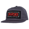 SPITFIRE GAS MASK SCRIPT PATCH SNAPBACK CHARCOAL