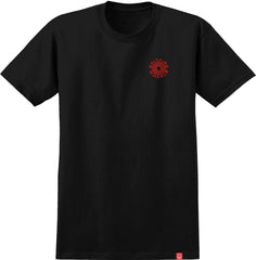 SPITFIRE CLASSIC '87 SWIRL FILL TEE BLACK w/ RED & WHITE PRINTS