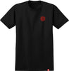 SPITFIRE CLASSIC '87 SWIRL FILL TEE BLACK w/ RED & WHITE PRINTS