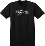 THUNDER FLASH TEE BLACK w/ GREY & WHITE PRINT