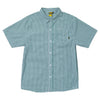 KROOKED KROOKED EYES S/S BUTTON UP WHITE/GREEN GRAPH CHECK