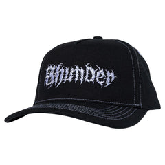 THUNDER  VERTEBRAE SCRIPT SNAPBACK BLACK / BLACK / WHITE
