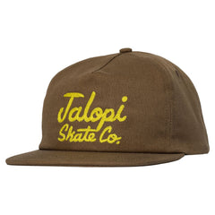 ANTIHERO JALOPI SKATE CO SNAPBACK MED BROWN / YELLOW