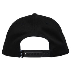 REAL SKETCHY OVAL SNAPBACK BLACK / WHITE