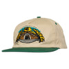 REAL 3 UP 3 DOWN SNAPBACK TAN / DARK GREEN