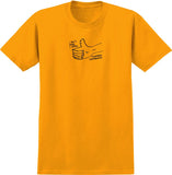 KROOKED SHOP STEAL TEE GOLD w/ BLACK PRINT
