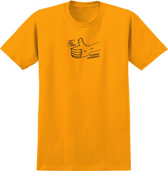 KROOKED SHOP STEAL TEE GOLD w/ BLACK PRINT