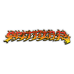 SPITFIRE SAVIE II SCRIPT STICKER MED