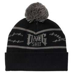 ANTIHERO DAWG POM BEANIE BLACK / CHARCOAL