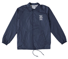 ANTIHERO RADIO 18 DBL WINDBREAKER JACKET DEEP NAVY w/ WHITE PRINTS