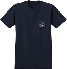ANTIHERO PIGEON MOTION POCKET TEE NAVY w/ WHITE PRINTS