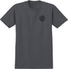 KROOKED KROOKED MG TEE CHARCOAL (SOLID) w/ BLACK & MULTI COLOR PRINTS