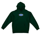 REAL BUBBLE OVAL HOOD ALPINE GREEN w/ MULTI COLOR PRINT