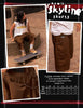 REAL SKYLINE TWILL SHORT BROWN