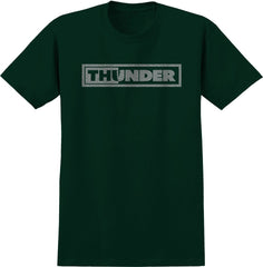 THUNDER BAR BOLT RESCAN TEE FOREST w/ GREY PRINT