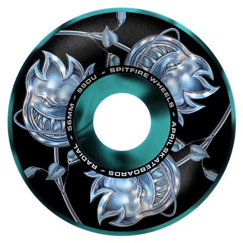 SPITFIRE F4 99 SF x APRIL BIGHEAD ROSE RADIAL BLACK / BLUE SWIRL 56