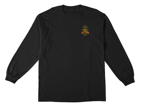 ANTIHERO KTNT L/S TEE BLACK w/ YELLOW & RED PRINTS
