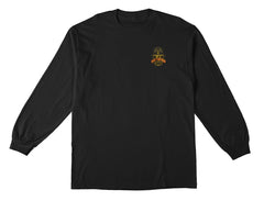ANTIHERO KTNT L/S TEE BLACK w/ YELLOW & RED PRINTS