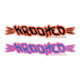 KROOKED BRUSH SKRIPT STICKER 10in