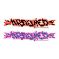KROOKED BRUSH SKRIPT STICKER 10in
