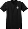 SPITFIRE CLASSIC '87 SWIRL LTB TEE BLACK w/ WHITE & RED PRINTS