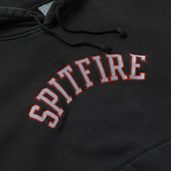 SPITFIRE TEAM LIL BIGHEAD HEAVYWEIGHT HOOD BLACK VINTAGE WASH w/ EMBROIDERY