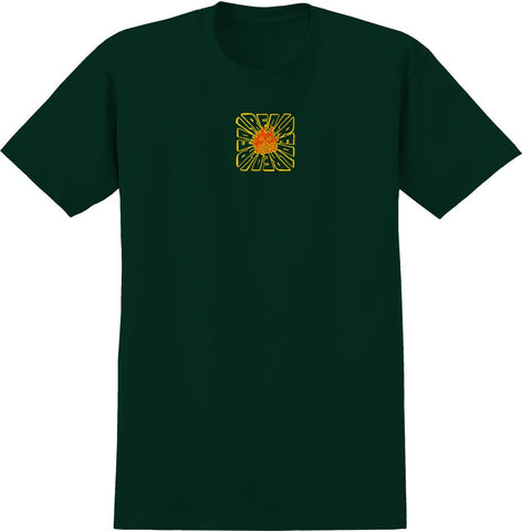 REAL BURNT OUT TEE FOREST w/ YELLOW & ORANGE PRINT