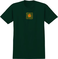 REAL BURNT OUT TEE FOREST w/ YELLOW & ORANGE PRINT