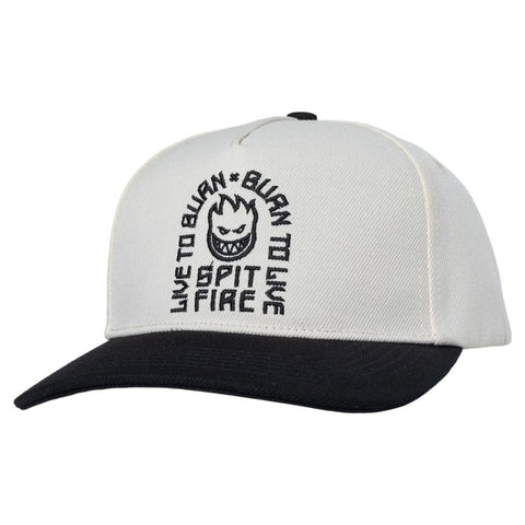 SPITFIRE LTB ARCH SNAPBACK OFF WHITE / BLACK