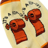 ANTIHERO JALOPI IT'S A RIP OFF SOCK CREAM / ORANGE / DARK RED