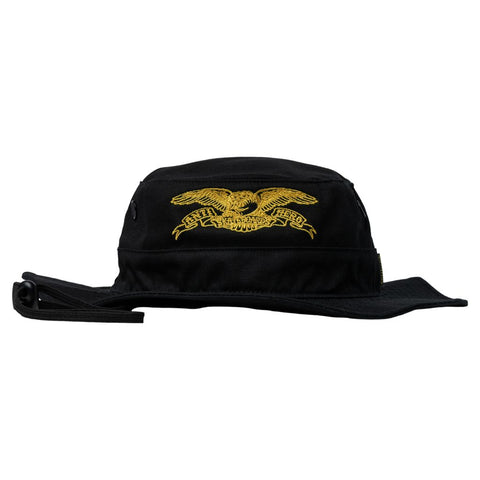 ANTIHERO BASIC EAGLE BOONIE HAT BLACK / YELLOW