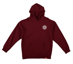 SPITFIRE CLASSIC '87 SWIRL FILL HOOD MAROON w/ WHITE & BLACK PRINTS